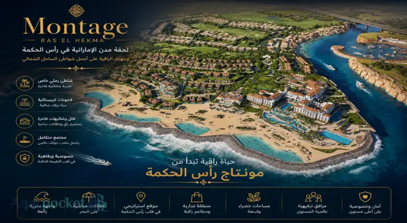 مشروع مونتاج رأس الحكمة Montage Ras El Hekma أسعار 2026