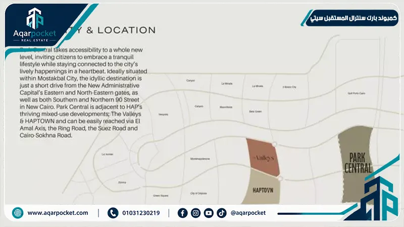 كمبوند بارك سنترال المستقبل سيتي Compound Park Central Mostakbal City