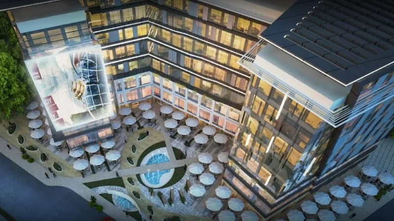 مول مارفل العاصمة الإدارية 2026 Marvel Mall New Capital 4 منطقة البلازا والمطاعم والمسطحات المائية في مول مارفل العاصمة الإدارية