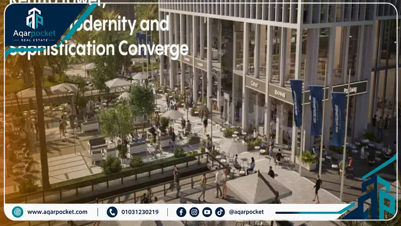 الساحة الخارجية والبلازا في كينترو تاور العاصمة الإدارية Kentro Tower