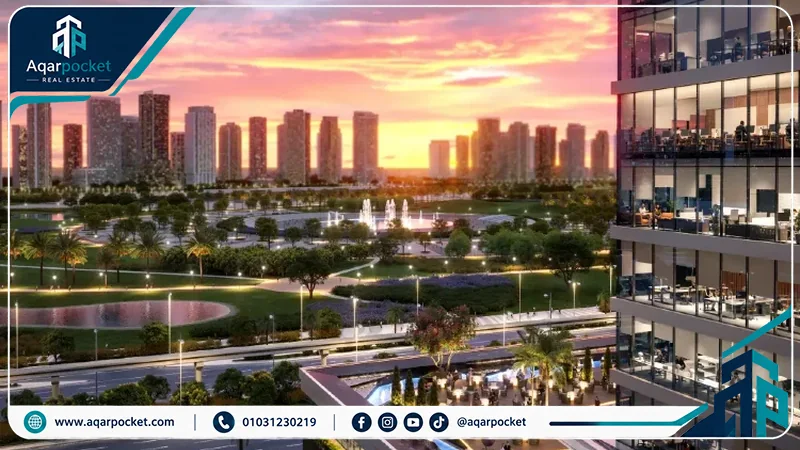 سيكستي ايكونيك تاور العاصمة الإدارية 2026 Sixty Iconic Tower New Capital 2 إطلالة برج سيكستي ايكونيك تاور العاصمة الإدارية على النهر الأخضر والمحيط العمراني