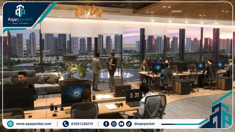 سيكستي ايكونيك تاور العاصمة الإدارية 2026 Sixty Iconic Tower New Capital 5 تصور المكاتب الإدارية داخل برج سيكستي ايكونيك تاور العاصمة الإدارية