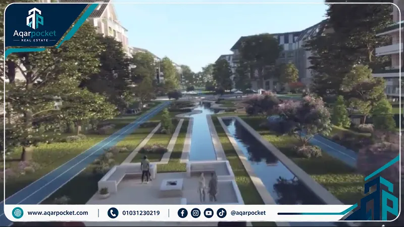 كمبوند ذا لوفت العاصمة الإدارية 2026 The Loft New Capital 6 المساحات الخضراء واللاندسكيب ومسارات الجري في The Loft New Capital